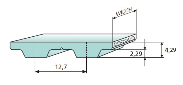 H-correa de distribuci&oacute;n de doble cara