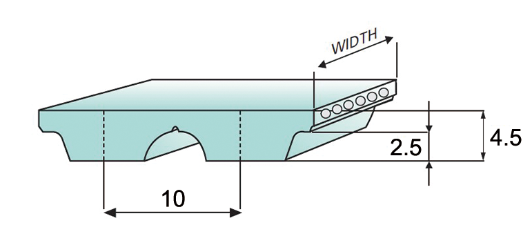 AT10-Correa de distribuci&oacute;n de doble cara