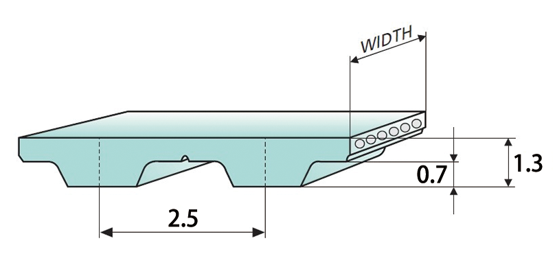 T2.5-Correa de distribuci&oacute;n de doble cara