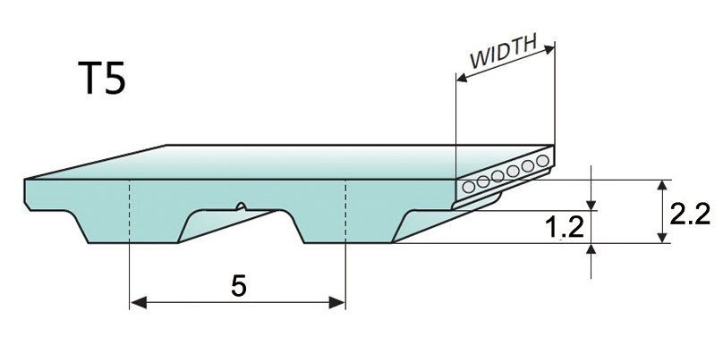 T5-correa de distribuci&oacute;n de doble cara